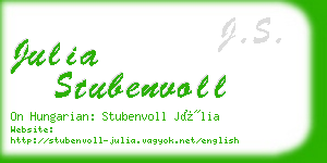 julia stubenvoll business card